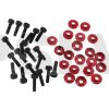 LX0797 Lynx Stepped Frame Screw Set - Red - 20 T-REX 600-700-800